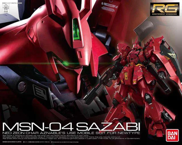 Gundam Char's Counterattack 29 Sazabi RG 1:144 Scale Model Kit